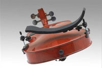 Podmetač Bonmusica montiran na violini