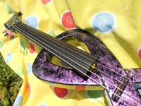 Six strings carbon electric violin