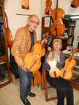 Violinmaker Stevan Rakić with renaissance instruments